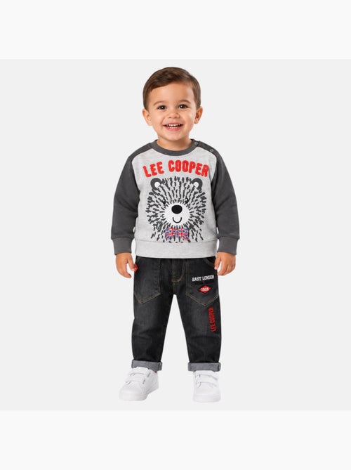 Lee Cooper - Ensemble bébé sweat et pantalon imprimé - Kiabi