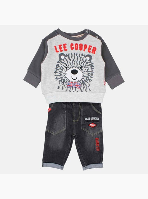 Lee Cooper - Ensemble bébé sweat et pantalon imprimé - Kiabi