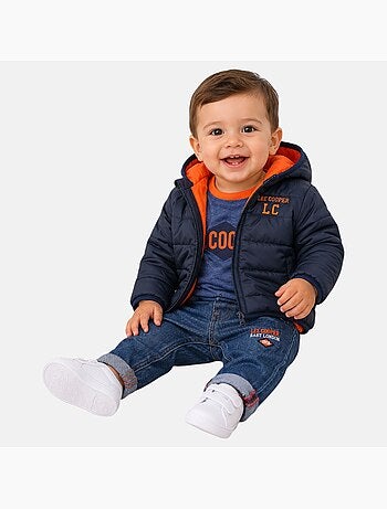 Lee Cooper - Ensemble bébé t-shirt manches longues avec veste et pantalon