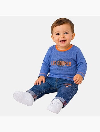 Lee Cooper - Ensemble bébé t-shirt manches longues avec veste et pantalon
