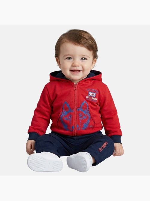 Lee Cooper - Ensemble bébé veste à capuche et pantalon - Kiabi Lee Cooper - Ensemble bébé veste à capuche et pantalon - Kiabi