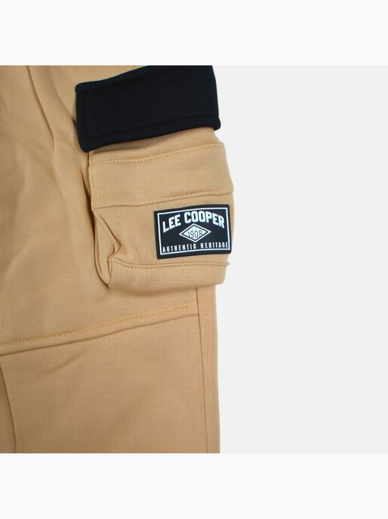 Lee Cooper - Ensemble de jogging, sweat à capuche et pantalon garçon Beige - Kiabi