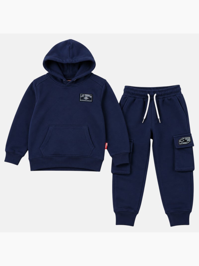 Lee Cooper - Ensemble de jogging, sweat à capuche et pantalon garçon Bleu marine - Kiabi
