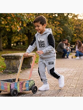 Lee Cooper - Ensemble de jogging, sweat à capuche et pantalon garçon