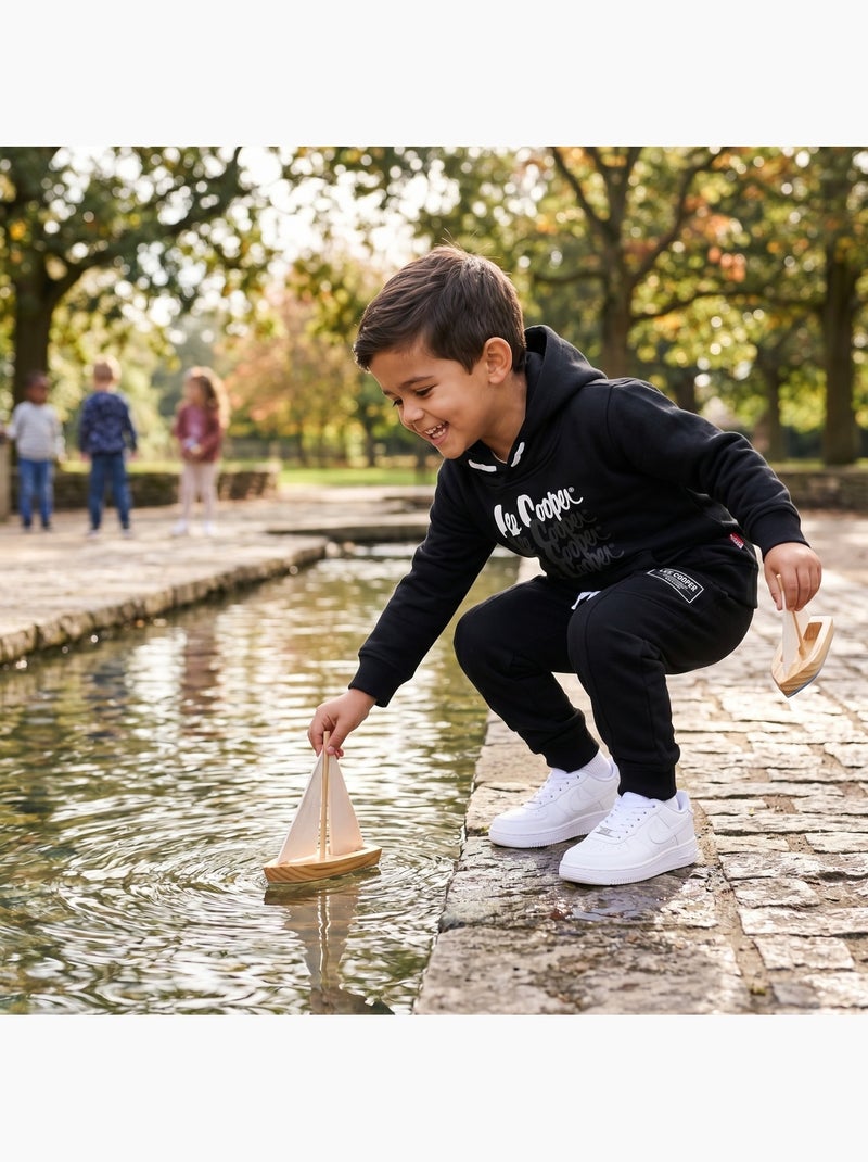 Lee Cooper - Ensemble de jogging, sweat à capuche et pantalon garçon Noir - Kiabi