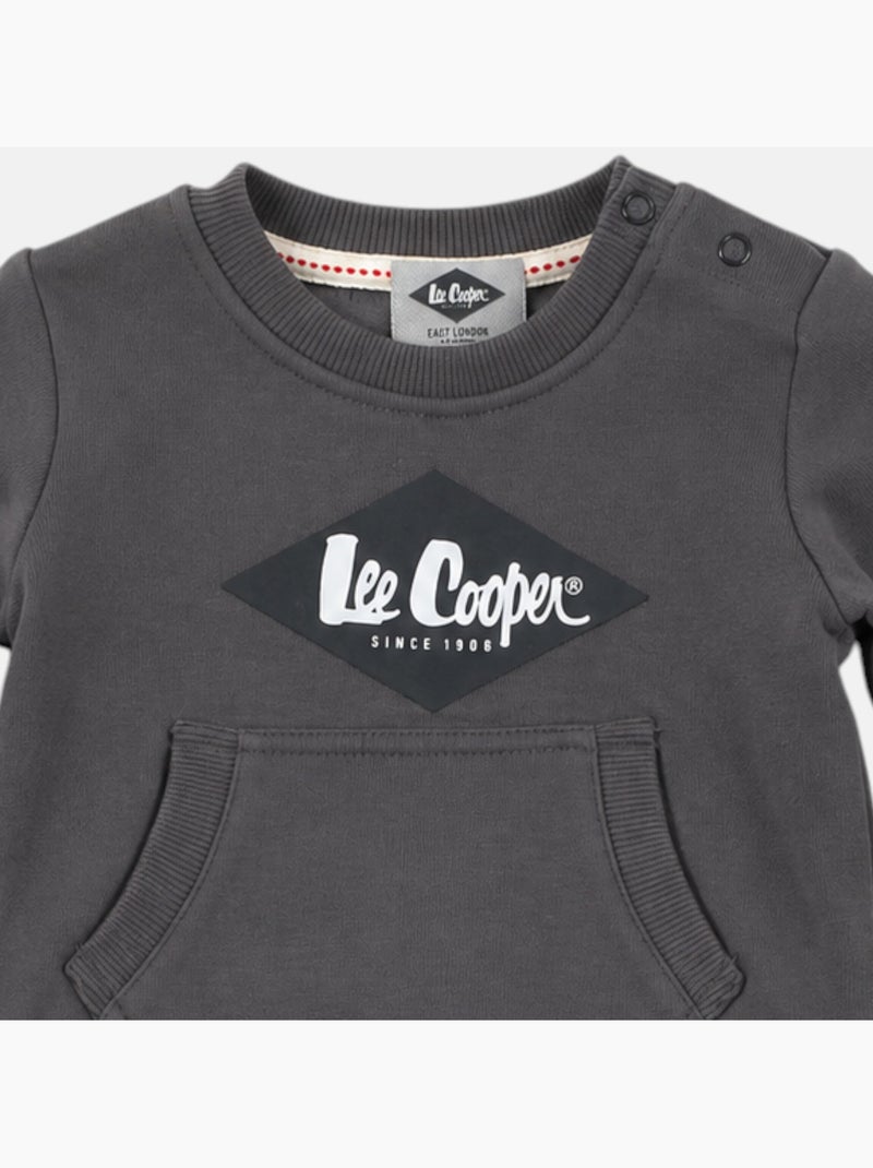 Lee Cooper - Ensemble de jogging, sweat et pantalon garçon gris anthracite - Kiabi