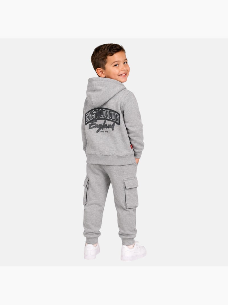 Lee Cooper - Ensemble de jogging, veste à capuche et pantalon garçon Gris - Kiabi