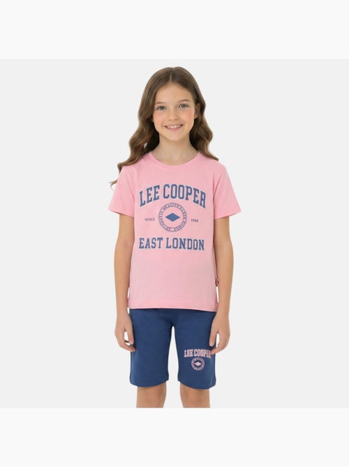 Lee Cooper - Ensemble fille T-shirt manches courtes et bermuda - Kiabi