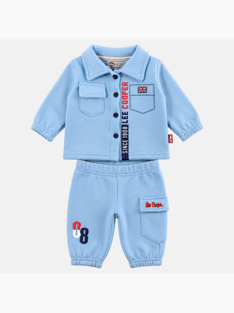 Lee Cooper - Ensemble jogging b?b? gar?on veste et pantalon Bleu - Kiabi