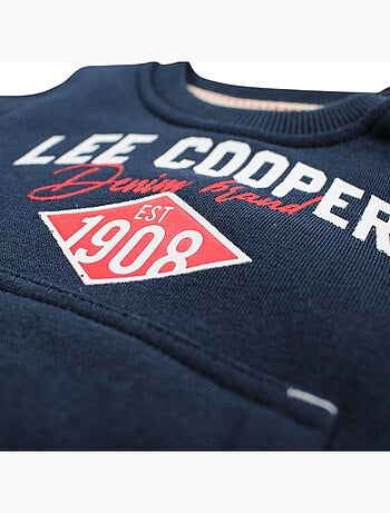 Lee Cooper - Ensemble jogging garçon sweat capuche et pantalon imprimé