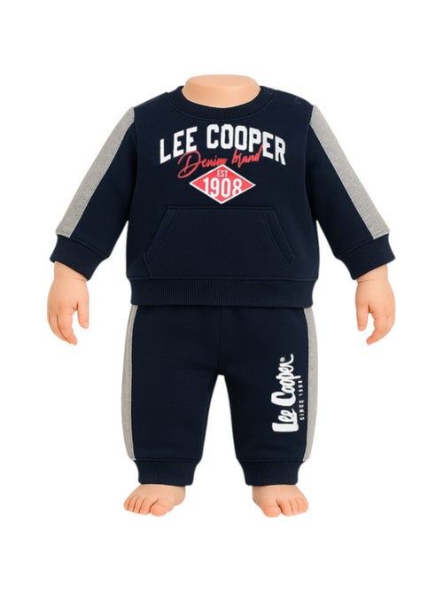 Lee Cooper - Ensemble jogging garçon sweat capuche et pantalon imprimé - Kiabi Lee Cooper - Ensemble jogging garçon sweat capuche et pantalon imprimé - Kiabi