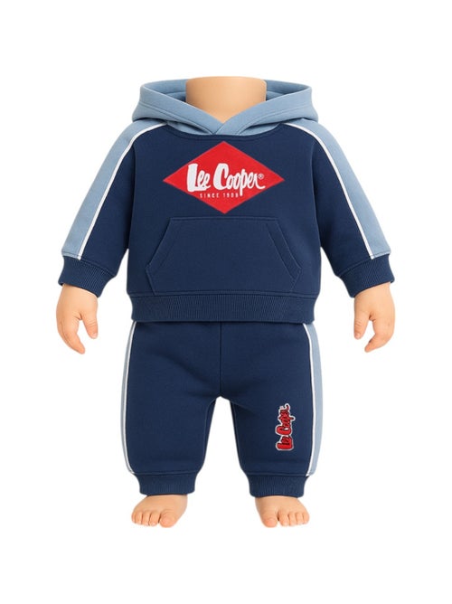 Lee Cooper - Ensemble jogging garçon sweat capuche et pantalon imprimé - Kiabi Lee Cooper - Ensemble jogging garçon sweat capuche et pantalon imprimé - Kiabi