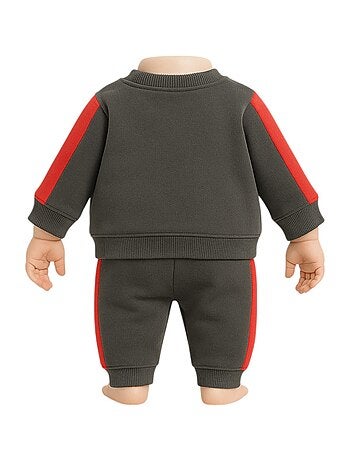 Lee Cooper - Ensemble jogging garçon sweat capuche et pantalon imprimé