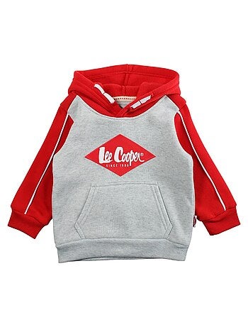 Lee Cooper - Ensemble jogging garçon sweat capuche et pantalon imprimé