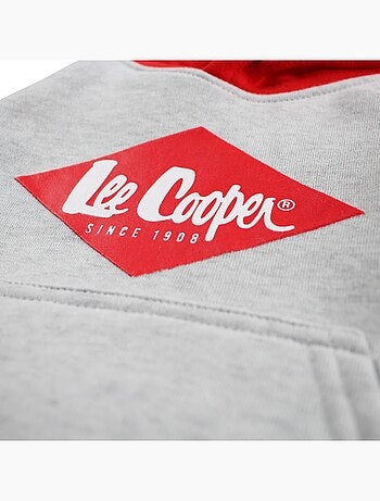 Lee Cooper - Ensemble jogging garçon sweat capuche et pantalon imprimé