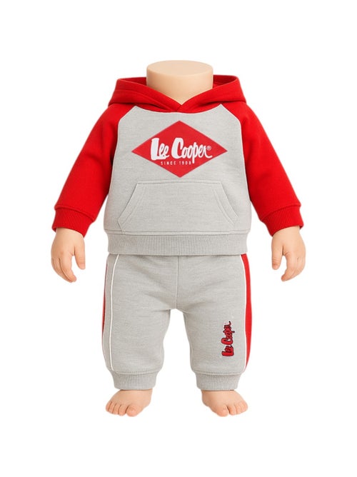 Lee Cooper - Ensemble jogging garçon sweat capuche et pantalon imprimé - Kiabi Lee Cooper - Ensemble jogging garçon sweat capuche et pantalon imprimé - Kiabi