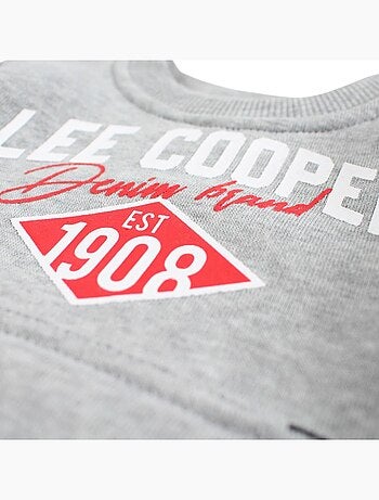 Lee Cooper - Ensemble jogging garçon sweat capuche et pantalon imprimé