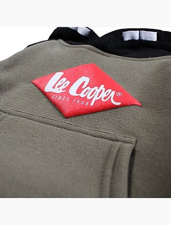 Lee Cooper - Ensemble jogging garçon sweat capuche et pantalon imprimé