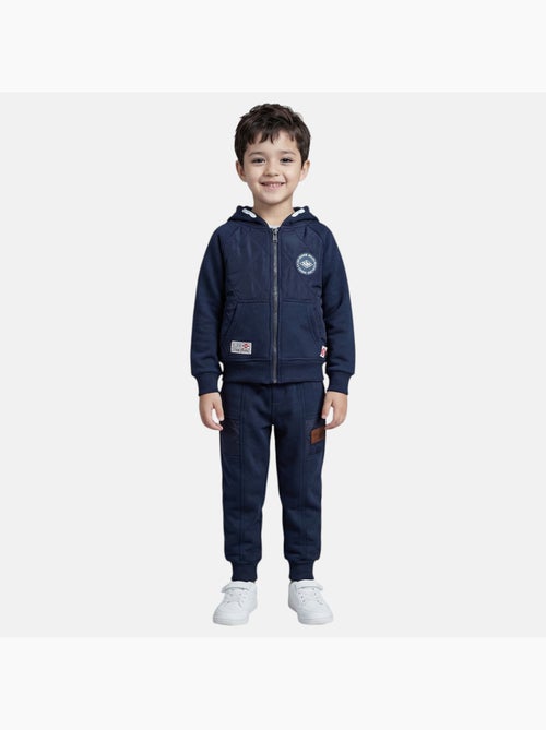 Lee Cooper - Ensemble jogging garçon veste capuche et pantalon - Kiabi