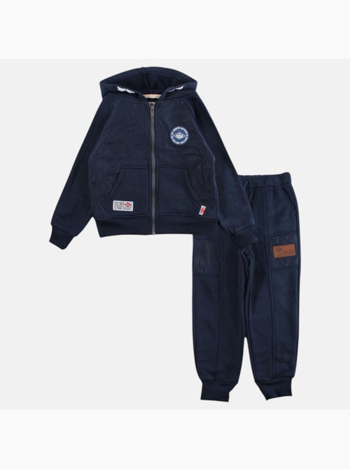 Lee Cooper - Ensemble jogging garçon veste capuche et pantalon - Kiabi