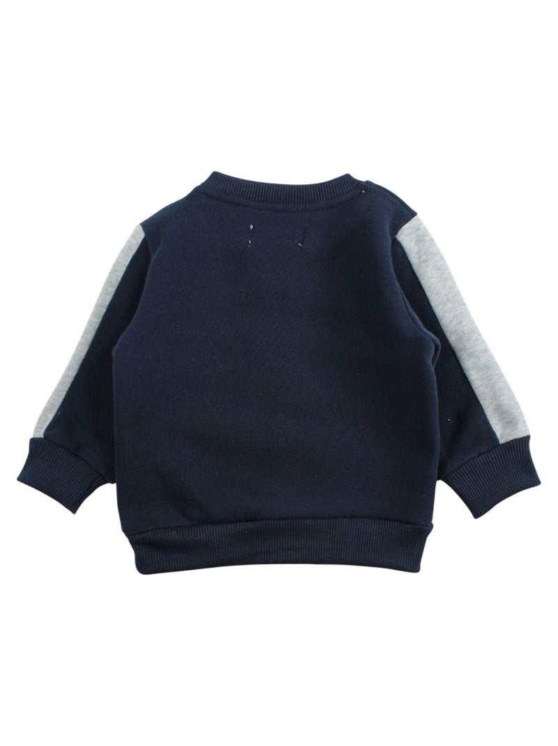Lee Cooper - Ensemble jogging gar?on sweat capuche et pantalon imprim? Bleu marine - Kiabi