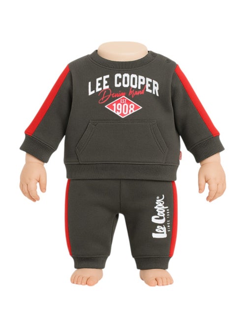 Lee Cooper - Ensemble jogging gar?on sweat capuche et pantalon imprim? - Kiabi