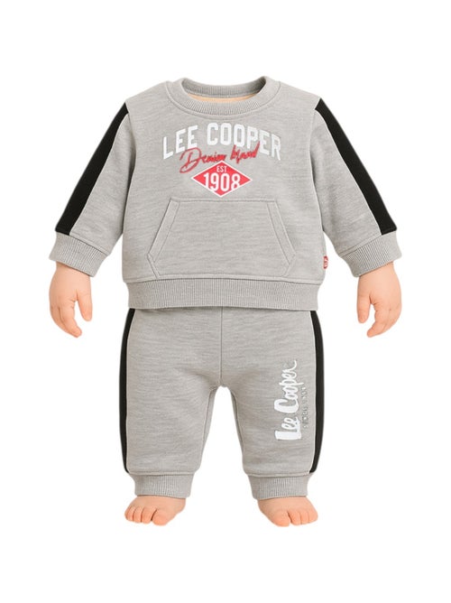 Lee Cooper - Ensemble jogging gar?on sweat capuche et pantalon imprim? - Kiabi