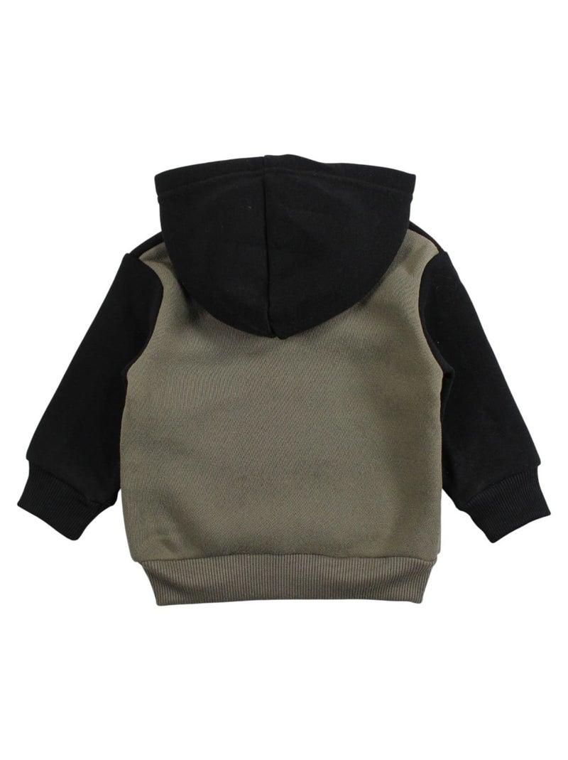 Lee Cooper - Ensemble jogging gar?on sweat capuche et pantalon imprim? Kaki - Kiabi