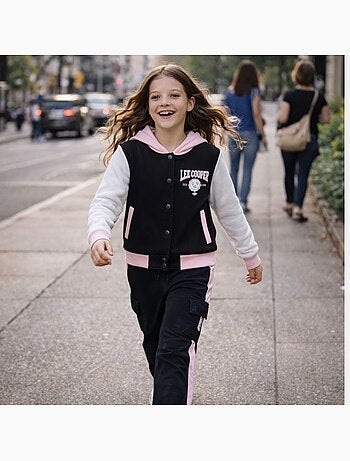 Lee Cooper - Ensemble survêtement fille avec une veste manches longues et un jogging