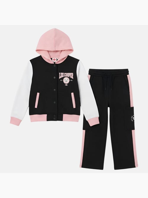 Lee Cooper - Ensemble survêtement fille avec une veste manches longues et un jogging - Kiabi