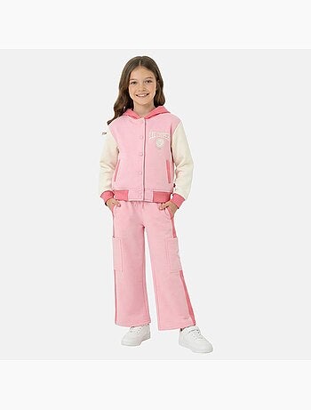 Lee Cooper - Ensemble survêtement fille avec une veste manches longues et un jogging
