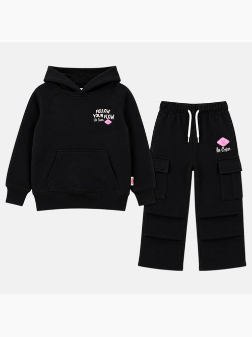 Lee cooper - ensemble sweat à capuche avec pantalon fille - Kiabi Lee cooper - ensemble sweat à capuche avec pantalon fille - Kiabi