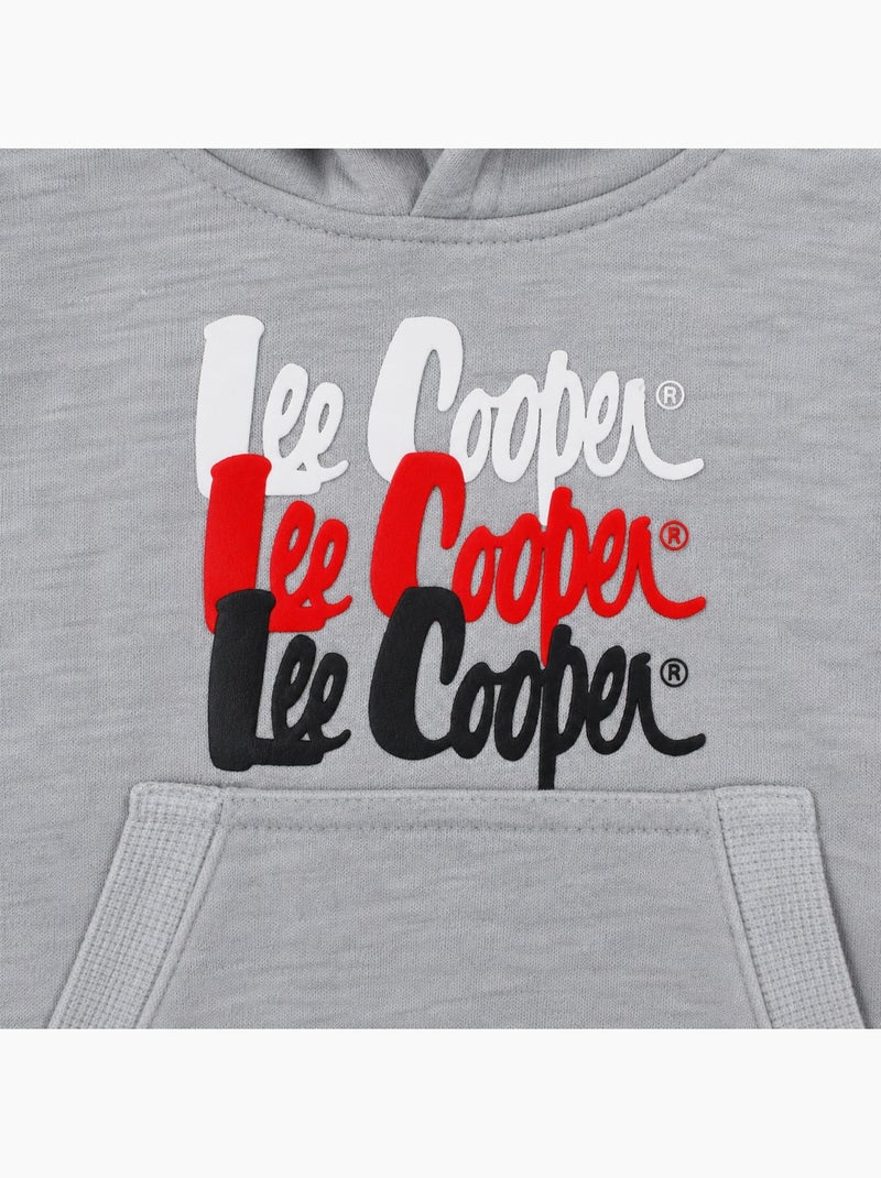 Lee cooper - ensemble sweat à capuche et pantalon de jogging, poche kangourou Gris - Kiabi