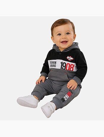 Lee Cooper - Ensemble sweat capuche et pantalon jogging bébé