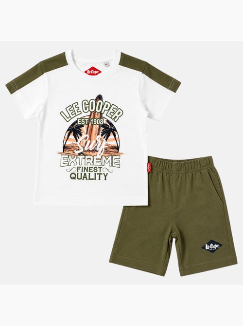 Lee Cooper - Ensemble t-shirt avec motif et short Garçon - Kiabi