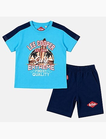 Lee Cooper - Ensemble t-shirt avec motif et short Garçon