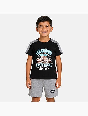 Lee Cooper - Ensemble t-shirt avec motif et short Garçon