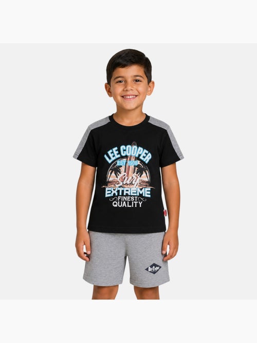 Lee Cooper - Ensemble t-shirt avec motif et short Garçon - Kiabi