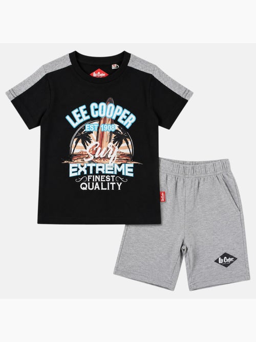 Lee Cooper - Ensemble t-shirt avec motif et short Garçon - Kiabi