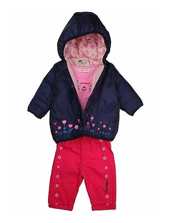 Lee Cooper - Ensemble T-shirt et pantalon avec la veste à capuche bebe