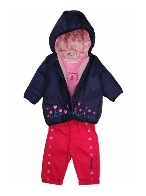 Lee Cooper - Ensemble T-shirt et pantalon avec la veste ? capuche bebe - Kiabi