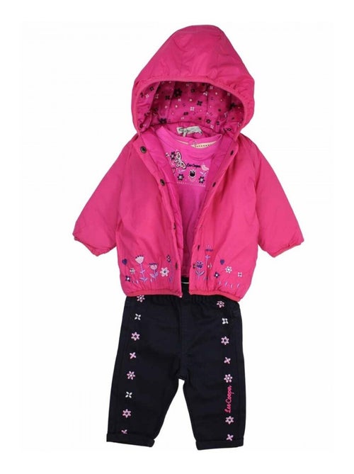 Lee Cooper - Ensemble T-shirt et pantalon avec la veste ? capuche bebe - Kiabi