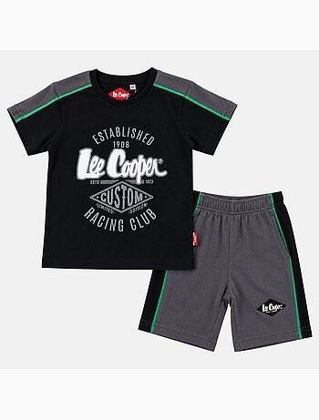 Lee Cooper - Ensemble t-shirt motif et short assorti Garçon
