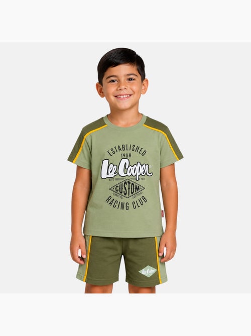 Lee Cooper - Ensemble t-shirt motif et short assorti Garçon - Kiabi