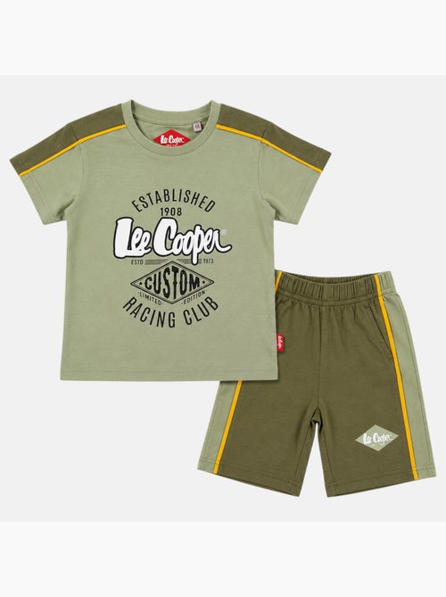 Lee Cooper - Ensemble t-shirt motif et short assorti Garçon - Kiabi