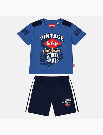 Lee Cooper - Ensemble t-shirt motif et short Garçon