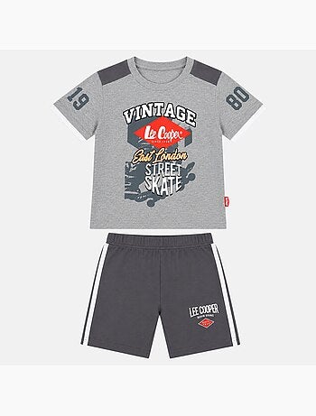 Lee Cooper - Ensemble t-shirt motif et short Garçon