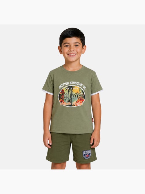Lee Cooper - Ensemble t-shirt motif et short Garçon - Kiabi