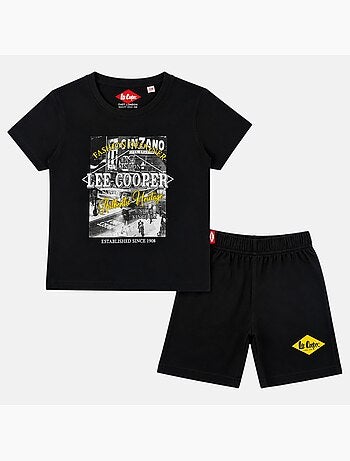 Lee Cooper - Ensemble t-shirt motif et short Garçon