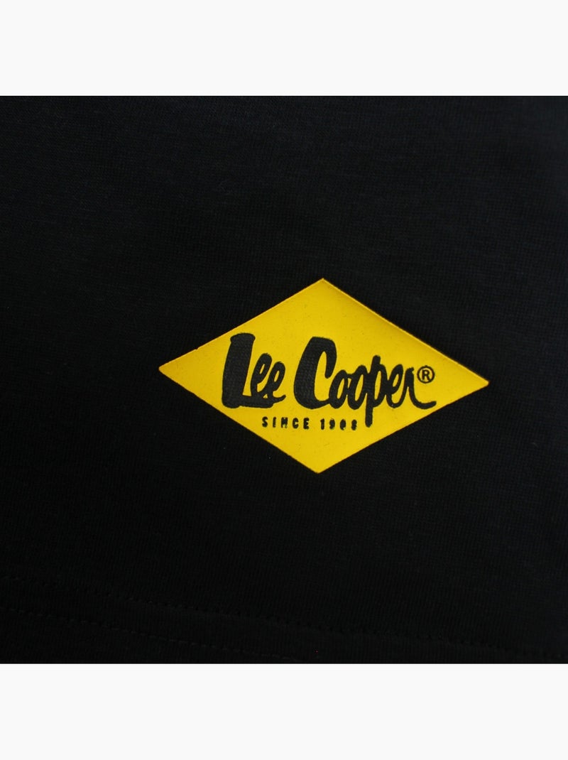 Lee Cooper - Ensemble t-shirt motif et short Garçon Noir - Kiabi